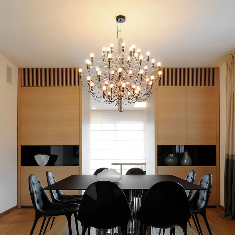 ™ LED Candle Chandelier: Elegant Italian Design Pendant Light for Home Decor