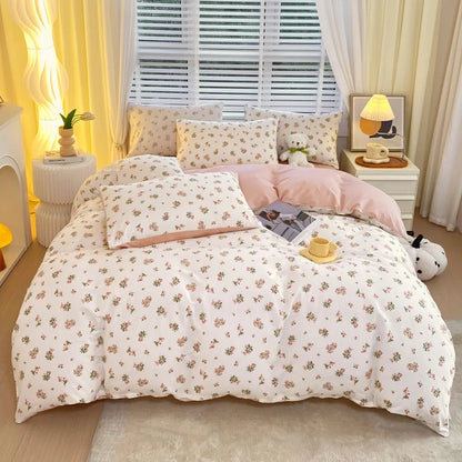DecorBites™ Cotton Single Duvet Cover - Skin Friendly Quilt Cover for Single King Bed