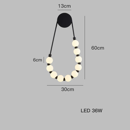 DecorBites™ LED Fancy Necklace Wall Lamp for Bedside & Living Room