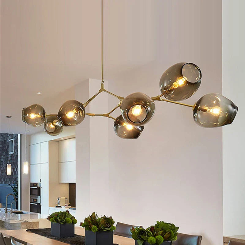 ™ Gold Glass Ball Pendant Lights for Modern Dining Room Decor