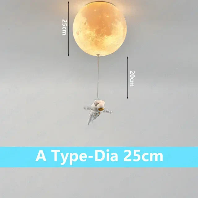 DecorBites™ Astronaut Bubble Chandelier Light - Moonlight Bedroom Ceiling Lamp