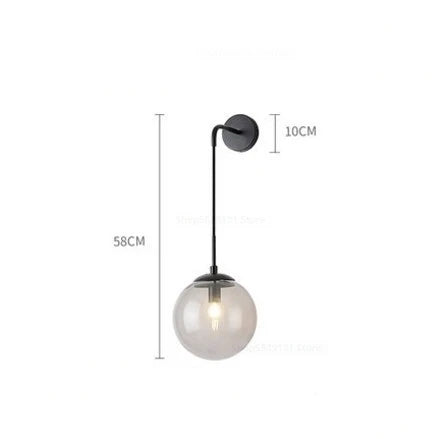 DecorBites™ Glass Ball Wall Lamps for Bedroom, Staircase, Corridor - Modern Nordic Design