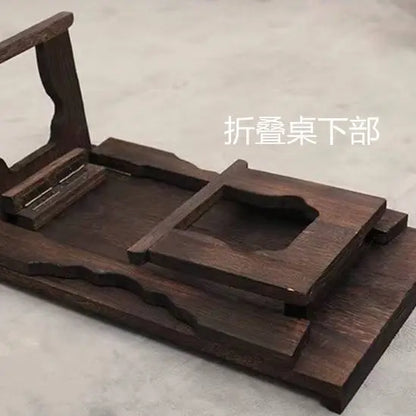 DecorBites™ Antique Chinese Style Solid Wood Table for Hanfu Shoots & Tea Time