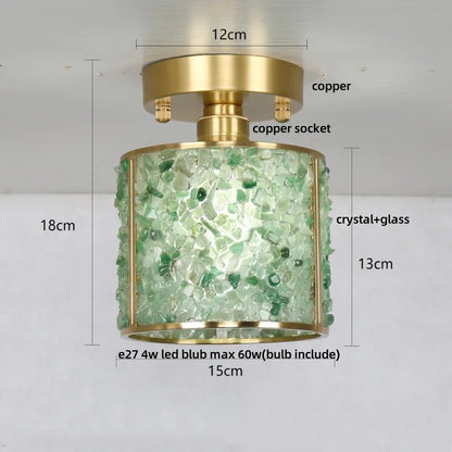 DecorBites™ Column Glass Crystal Ceiling Light for Nordic Modern Home Decor