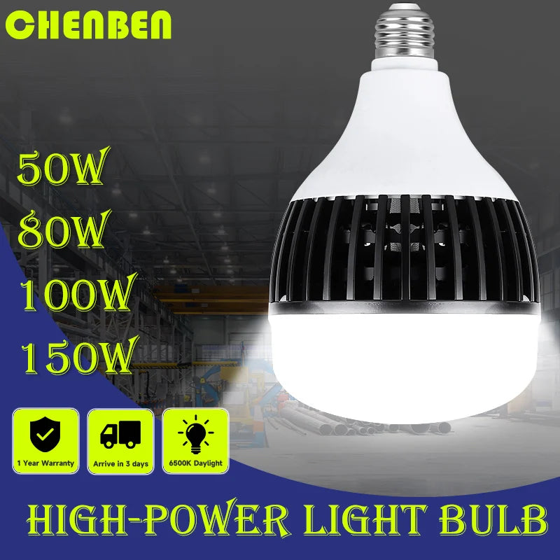 DecorBites™ 100W E27 Super Bright LED Bulb for Home Kitchen Garage Lighting