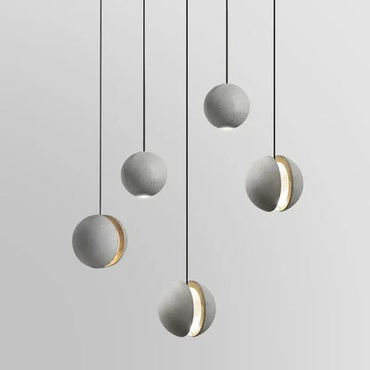 DecorBites™ Cement Pendant Light: Industrial Nordic Retro Chandelier for Hotel Restaurant Bar