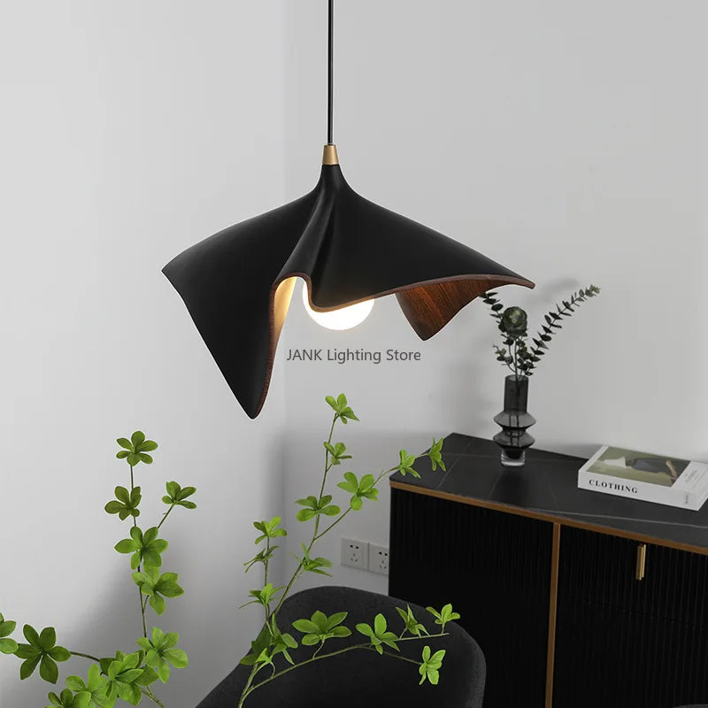DecorBites™ Black Resin LED Pendant Chandeliers for Bedroom & Living Room