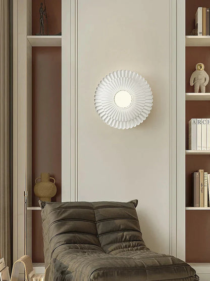 DecorBites™ French Cream Wind Wall Lamp, Carved Designer Pastoral Style Sconce for Bedroom and Living Room