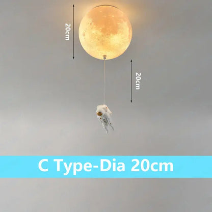 DecorBites™ Astronaut Bubble Chandelier Light - Moonlight Bedroom Ceiling Lamp