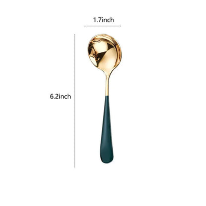 DecorBites™ 304 Stainless Steel Small Gravy Ladle - 21cm/8.1inch | Dishwasher Safe Sauce Spoon