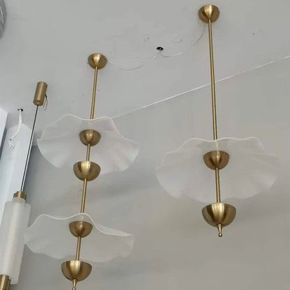 DecorBites™ Lotus Leaf Pendant Lamp - Gold Metal Art Deco Lighting for Home, Restaurant, Shop