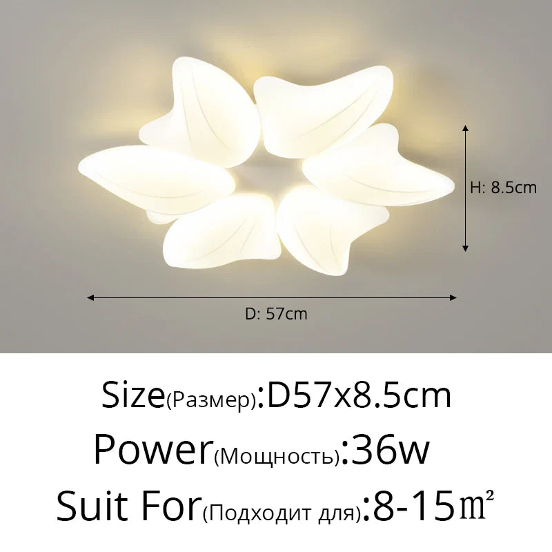DecorBites™ Aisal Flower Ceiling Chandelier with Remote Dimming for Modern Home Decor