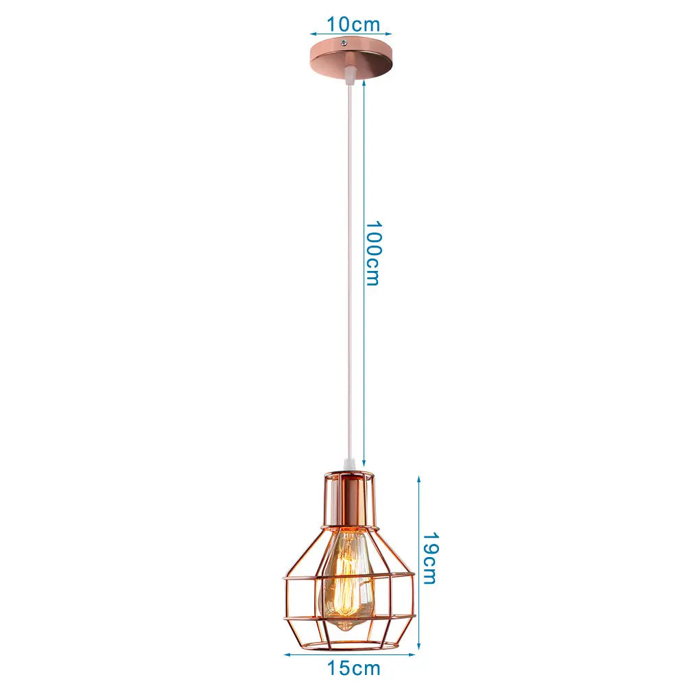DecorBites™ Industrial Retro Loft LED Pendant Light for Home Living Room Kitchen