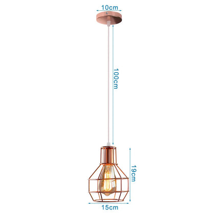 DecorBites™ Industrial Retro Loft LED Pendant Light for Home Living Room Kitchen