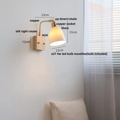 DecorBites™ Ceramic LED Wall Sconce Rotatable Modern Vanity Light