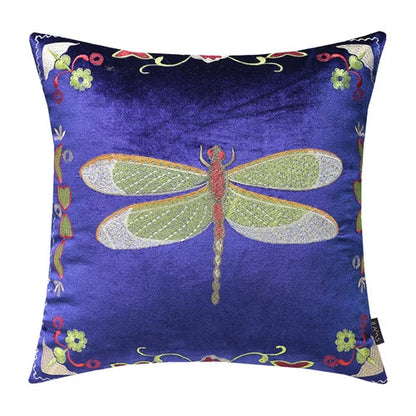 DecorBites™ Bee Embroidery Cushion Cover - Exquisite Animal Design for Sofa Decor
