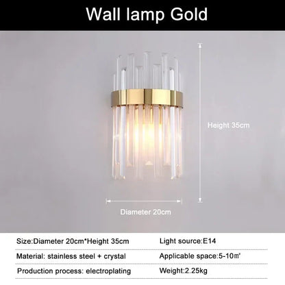 DecorBites™ Crystal Ceiling Pendant Light for Living Dining Room Chandelier Home Decor