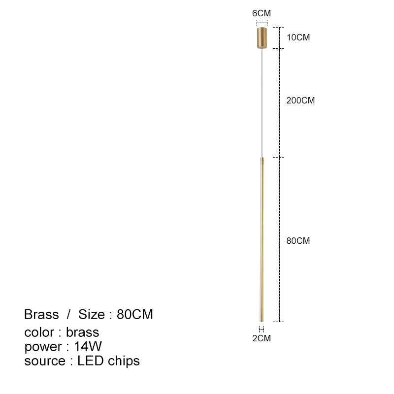DecorBites™ LED Line Chandelier: Nordic Creative Lighting for Living Room & Bedroom
