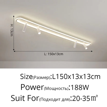 DecorBites™ LED Modern Chandelier for Living Room Bedroom Indoor Lighting