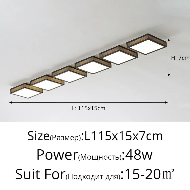 DecorBites™ Black White LED Ceiling Lights Modern Minimalist Bedroom Study Lighting Fixtures