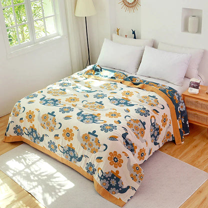DecorBites™ Cotton Boho Manta Sofa Bed Throw Blanket