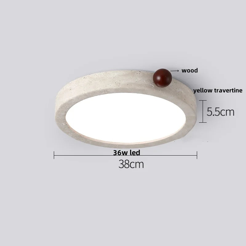 DecorBites™ LED Ceiling Lights Modern Nordic White Stone Plafond Lamp