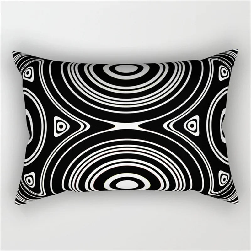 DecorBites™ Geometric Wave Line Waist Pillowcase Set