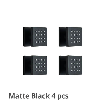 DecorBites™ Brass Square Body Spray Shower Jets for Luxury Spa Massage Experience
