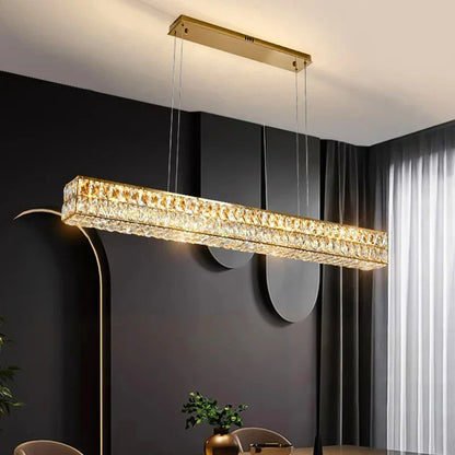 DecorBites™ Crystal Chandelier Pendant Light for Living and Dining Room Lighting
