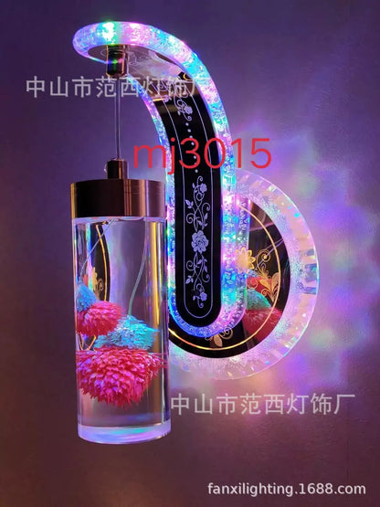 DecorBites™ Colorful Pressed Flower Wall Sconce LED Lights
