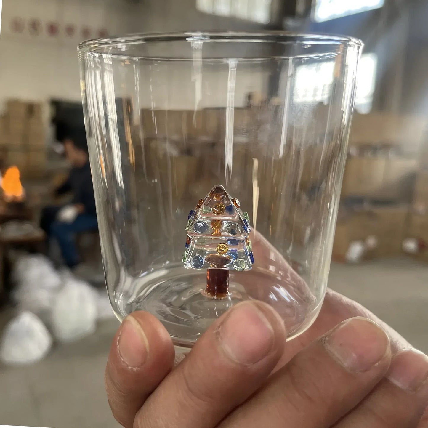 DecorBites™ 300ml 3D Christmas Tree Wine Glass Cup - Elegant Holiday Gift Drinking Glass