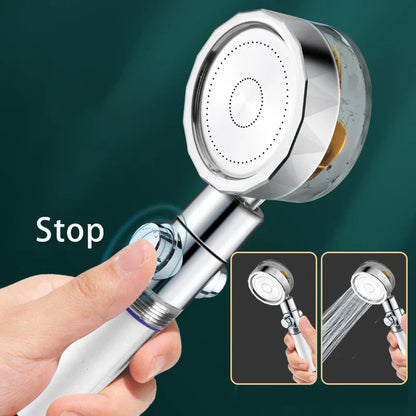 ™ High Pressure Shower Head with 360° Rotation & Water Saving Nozzle