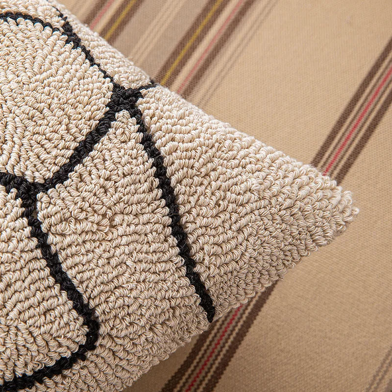 DecorBites™ Geometric Line Art Cushion Cover for Home Sofa Bed