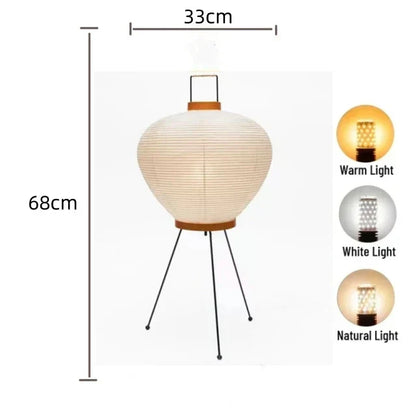 ™ Japanese Rice Paper LED Floor Lamp Retro Standing Light