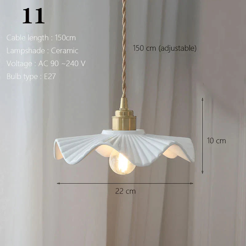 ™ Japanese Ceramic Pendant Light Scandinavian Style Luxury Lamp