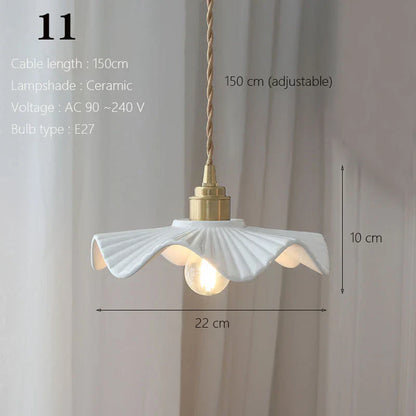 ™ Japanese Ceramic Pendant Light Scandinavian Style Luxury Lamp