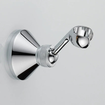 DecorBites™ Brass Handheld Shower Holder Mount Chrome Finish Wall Mount Angle Adjustable