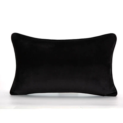 DecorBites™ Abstract Monochrome Jacquard Lumbar Pillow Cover for Chic Studio & Home Decor