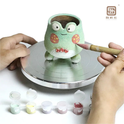 DecorBites™ Aluminum Alloy Turntable for Clay Sculpture Platform Pottery Wheel Rotation