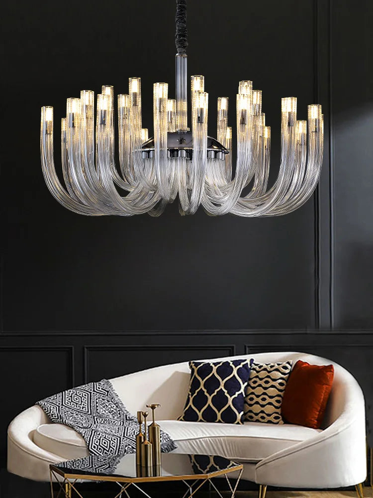 DecorBites™ Glass Tube Dining Chandelier Modern Lamps