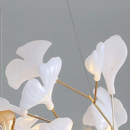 DecorBites™ Ginkgo Leaf Chandelier LED Pendant Light for Living Dining Bedroom