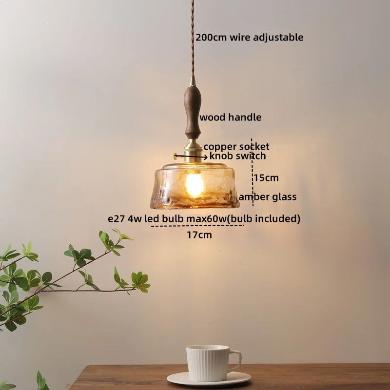 DecorBites™ LED Glass Pendant Light Chandelier for Modern Living Dining Room