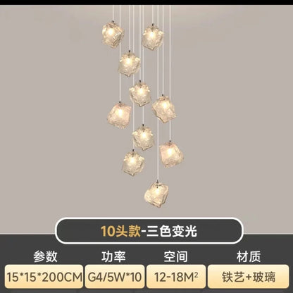 DecorBites™ Cube Chandelier Pendant Lights for Restaurant Loft Stairwell Bedroom Art Décor
