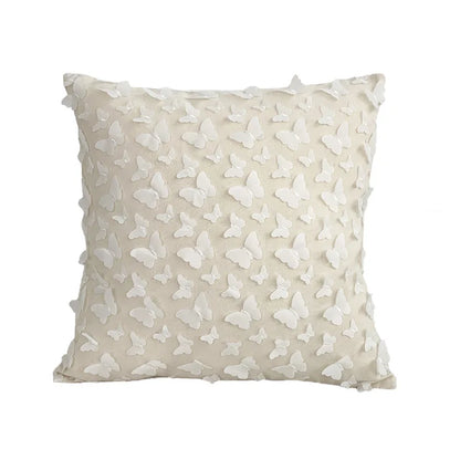DecorBites™ Boho White Lace Floral Sofa Cushion Cover Wedding Decor Throw Pillows