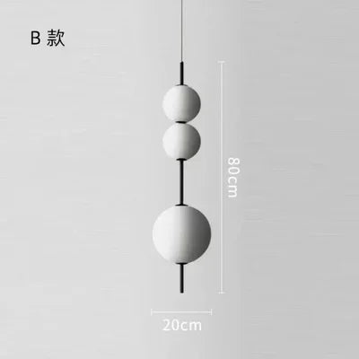DecorBites™ LED Glass Beads Pendant Chandelier - Elegant Hanging Lighting Fixture
