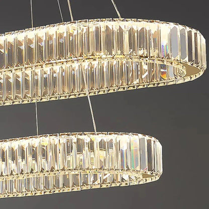 DecorBites™ Crystal Chandelier: Modern Living & Dining Room Pendant Lights