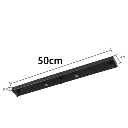 DecorBites™ Ceiling-Mounted Base Canopy Plate Chandelier Pendant Light 3 Heads Lighting