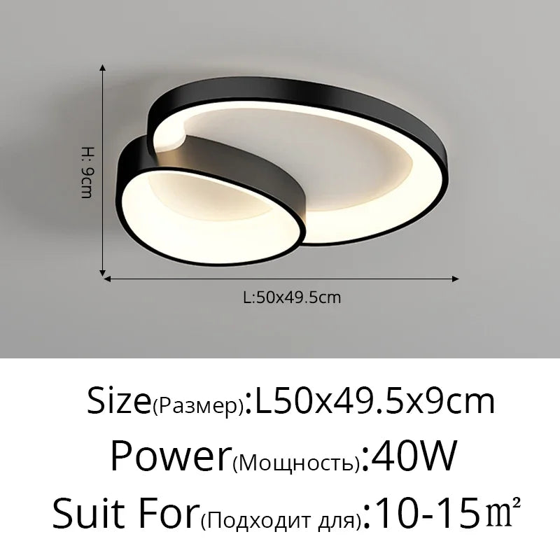 ™ LED Ceiling Chandelier Lights with Remote Control for Living Room, Bedroom, Dining Room