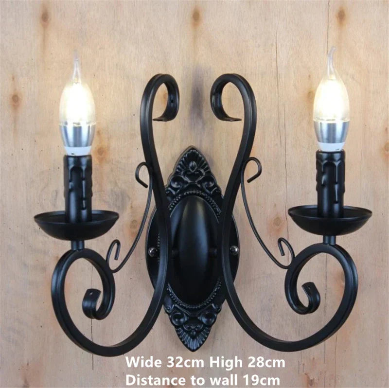 DecorBites™ Black White Metal Chandelier with Crystal Pendants for Elegant Home Lighting