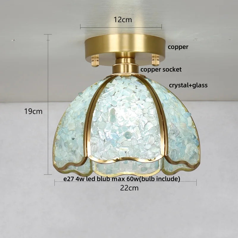 DecorBites™ Column Glass Crystal Ceiling Light for Nordic Modern Home Decor